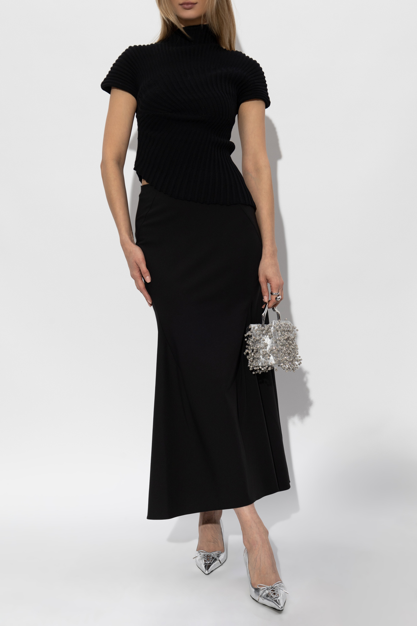 ワンピース CULT GAIA Women Mid Skirts DR2965JY2978 SIRENA BLACK Black LEILA CROCHET DRESS - BLACK – CULT GAIA